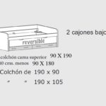 MUEBLE COMPACTO JUVENIL CON 2 CAJONES
