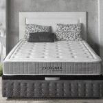 Colchón modelo dogma,compuesto por muelle ensacado y viscoelastica.