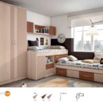 Cama block con cama nido con cajones.