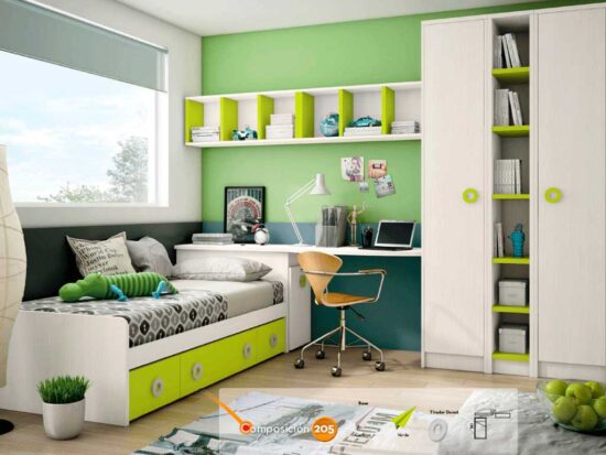 Cama nido con cajones