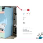 Litera con cama nido de 90 x 190