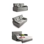 Sofá cama de medidas reducidas.