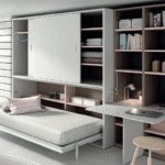 Cama abatible con armario de 90 x 190