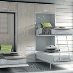 Litera abatible vertical con armarios