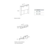 Litera abatible con 3 camas