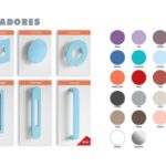 Tiradores muestrario de colores