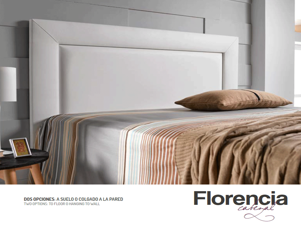 Cabezal modelo Florencia tapizado