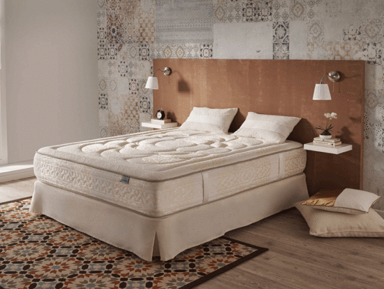 Colchón de muelle ensacado y viscolástica.