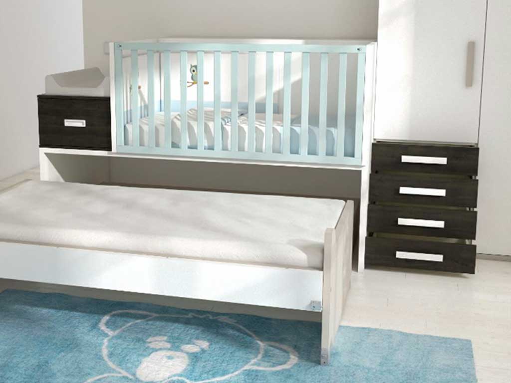 CUNA CONVERTIBLE EN HABITACION JUVENIL