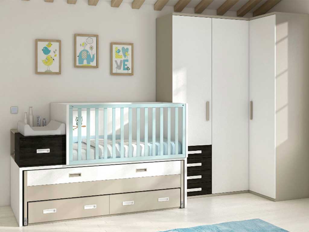 cuna-convertible-celeste CUNA CONVERTIBLE EN HABITACION JUVENIL