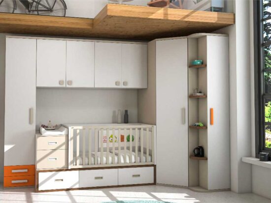 cuna-convertible-sun CUNA CONVERTIBLE EN HABITACION JUVENIL