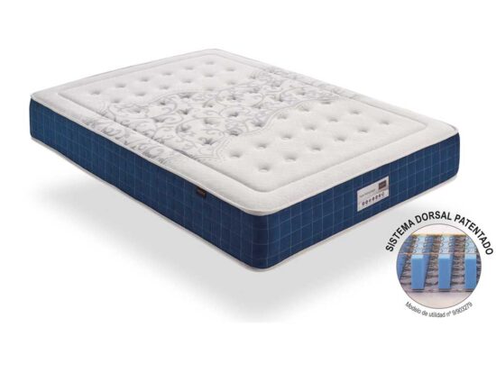 Colchón modelo Vintage,fabricado con sistema patentado,interior muelles reforzados con viscolástica