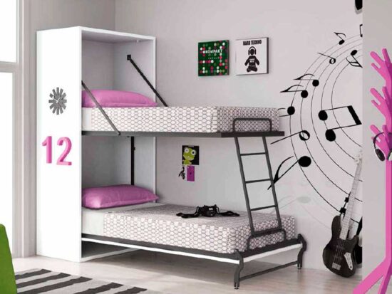 Litera abatible vertical para colchones de medida 90 x 190