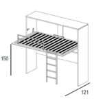 LITERA ABATIBLE 3 CAMAS 240 MAGIC