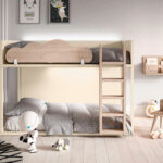 litera abatible 2 camas nube ml