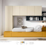 Nido 2 camas inferior extraible y armario puente detalle