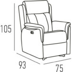 dibujo sillon relax roma