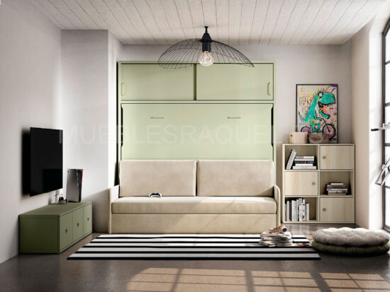 Cama abatible con altillo y sofá OT71 Cama abatible con altillo y sofá OT71