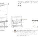 litera-doble-abatible-horizontal-de-220x42cm-de-fondo dibujo tecnico