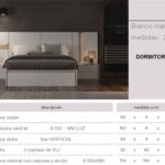 tecnico y medidas dormitorio matrimonio gt3